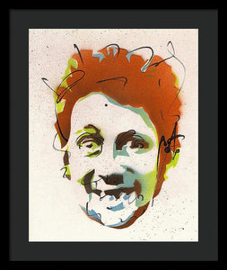 Portrait Of Shane Macgowan - Framed Print by Ryan Hopkins