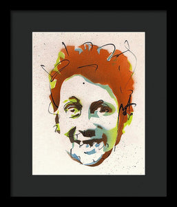 Portrait Of Shane Macgowan - Framed Print by Ryan Hopkins