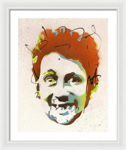 Portrait Of Shane Macgowan - Framed Print by Ryan Hopkins