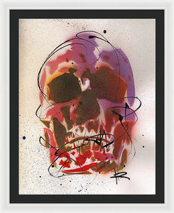 Skull X - Framed Print by Ryan Hopkins