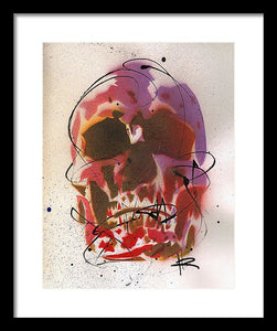 Skull X - Framed Print by Ryan Hopkins