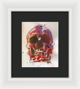 Skull X - Framed Print by Ryan Hopkins