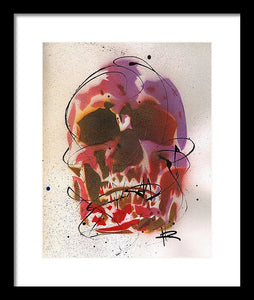 Skull X - Framed Print by Ryan Hopkins