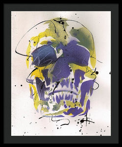 Skull XII - Framed Print by Ryan Hopkins