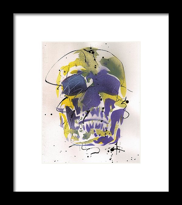 Skull XII - Framed Print by Ryan Hopkins