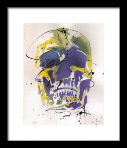 Skull XII - Framed Print by Ryan Hopkins