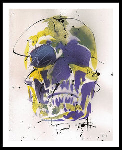 Skull XII - Framed Print by Ryan Hopkins