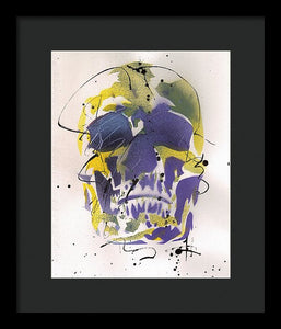 Skull XII - Framed Print by Ryan Hopkins