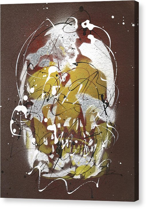 Skull VIII - Canvas Print by Ryan Hopkins