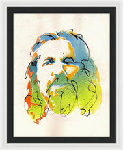 Load image into Gallery viewer, Portrait of The Dude - Framed Print by Ryan Hopkins - The Big Lebowski