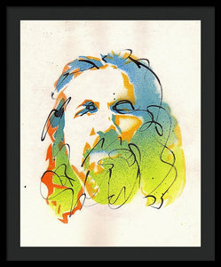 Portrait of The Dude - Framed Print by Ryan Hopkins - The Big Lebowski