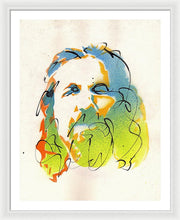 Load image into Gallery viewer, Portrait of The Dude - Framed Print by Ryan Hopkins - The Big Lebowski