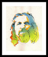 Load image into Gallery viewer, Portrait of The Dude - Framed Print by Ryan Hopkins - The Big Lebowski