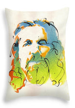 Load image into Gallery viewer, Portrait of The Dude - Throw Pillow by Ryan Hopkins - The Big Lebowski