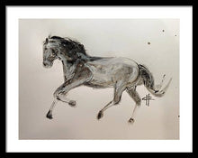 Load image into Gallery viewer, Unbridled - Framed Ink Sketch Horse Print by Ryan Hopkins