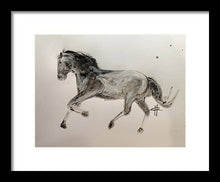 Load image into Gallery viewer, Unbridled - Framed Ink Sketch Horse Print by Ryan Hopkins